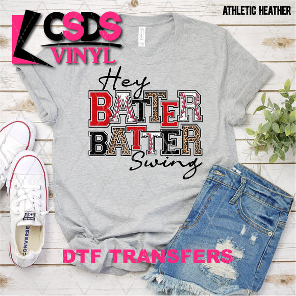 DTF Transfer - DTF001811 Hey Batter Batter Swing