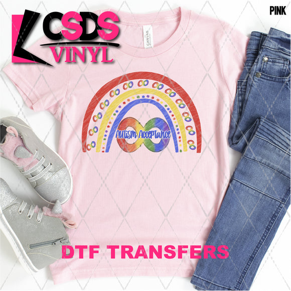DTF Transfer - DTF001841 Autism Acceptance Rainbow