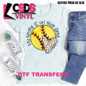 DTF Transfer - DTF001866 My Heart is on That Field Softball