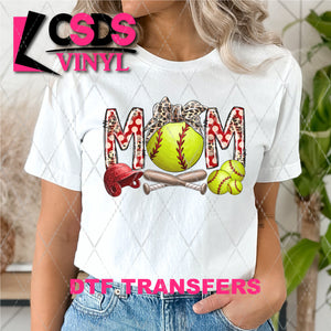 DTF Transfer - DTF001874 Softball Mom Leopard Headband