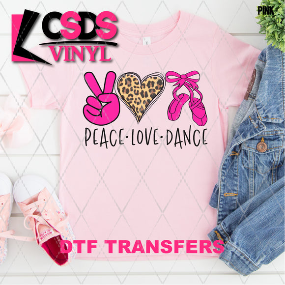 DTF Transfer - DTF001897 Peace Love Dance