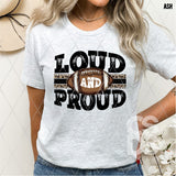 DTF Transfer - DTF001905 Loud & Proud Football Leopard