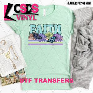 DTF Transfer - DTF001922 Faith Floral