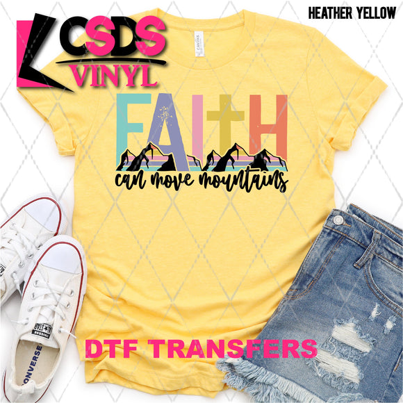 DTF Transfer - DTF001924 Faith Can Move Mountains