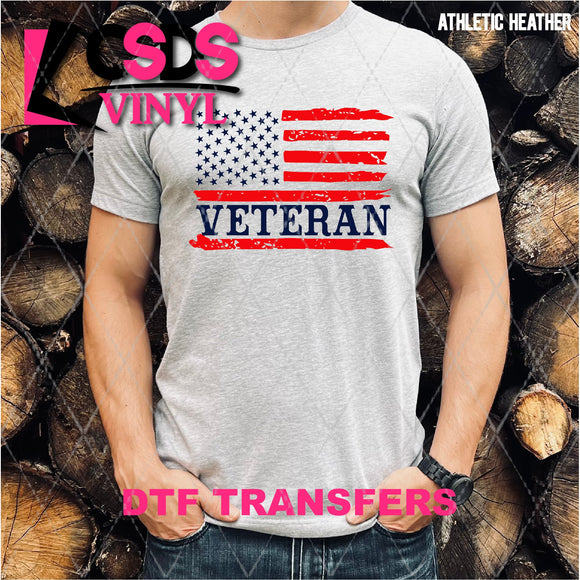 DTF Transfer - DTF001934 Veteran American Flag