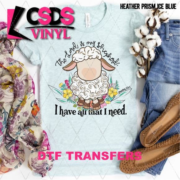 DTF Transfer - DTF001985 The Lord is My Shepard Lamb