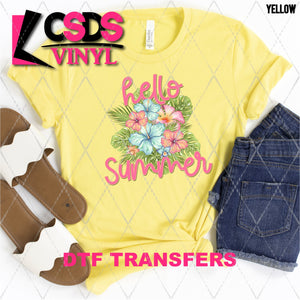 DTF Transfer - DTF002025 Hello Summer Hawaiian Style