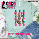 DTF Transfer - DTF002031 Summer Leopard Pink Pineapples