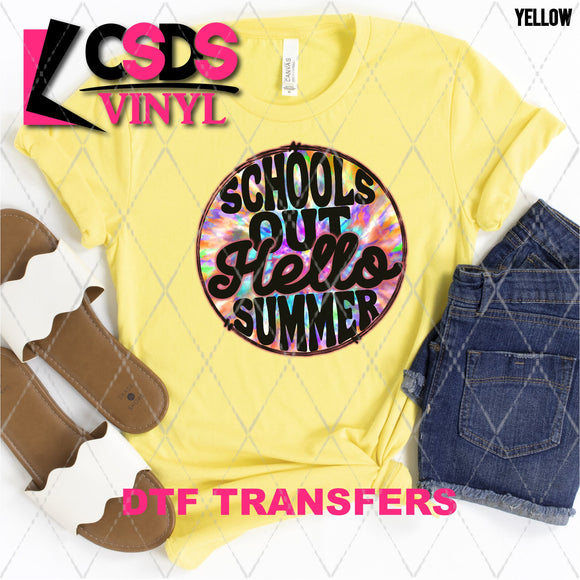 DTF Transfer - DTF002032 Schools Out Hello Summer