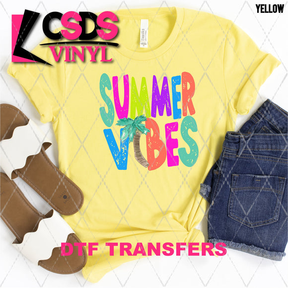 DTF Transfer - DTF002036 Summer Vibes Palm Tree