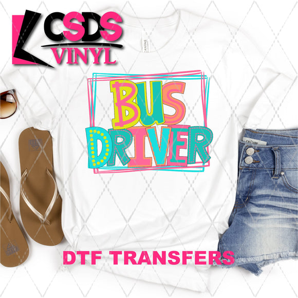 DTF Transfer - DTF002088 Moodle Word Bus Driver