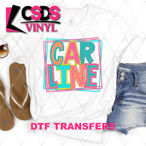 DTF Transfer - DTF002090 Moodle Word Car Line