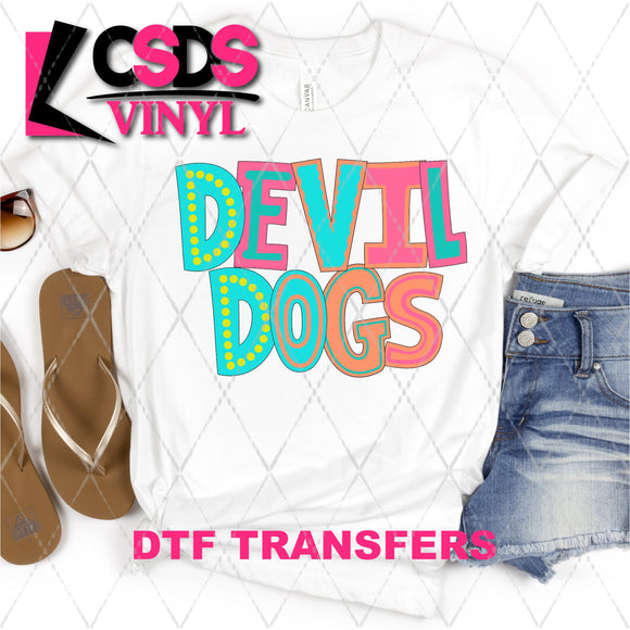 DTF Transfer - DTF002113 Moodle Word Devil Dogs