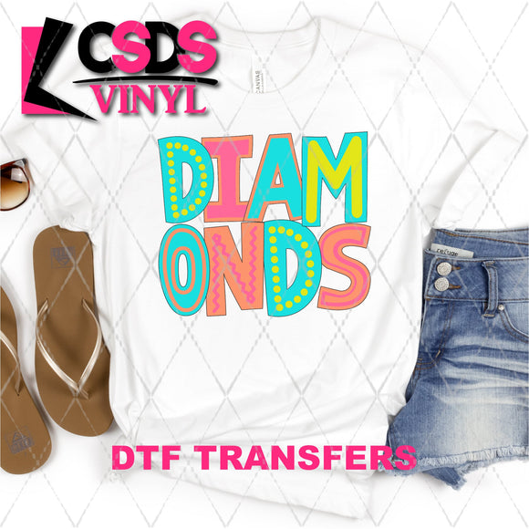 DTF Transfer - DTF002115 Moodle Word Diamonds