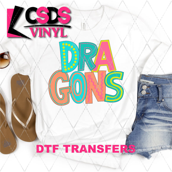DTF Transfer - DTF002118 Moodle Word Dragons