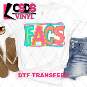 DTF Transfer - DTF002123 Moodle Word FACS