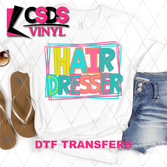 DTF Transfer - DTF002131 Moodle Word Hair Dresser