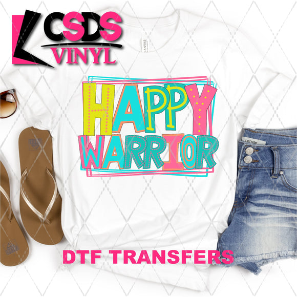 DTF Transfer - DTF002132 Moodle Word Happy Warrior