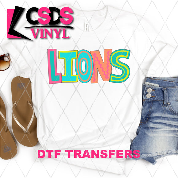 DTF Transfer - DTF002144 Moodle Word Lions