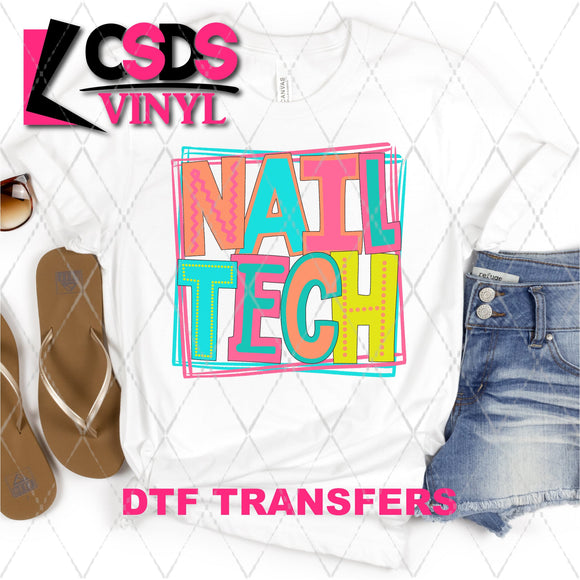 DTF Transfer - DTF002158 Moodle Word Nail Tech