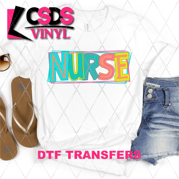 DTF Transfer - DTF002164 Moodle Word Nurse