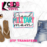 DTF Transfer - DTF002179 Moodle Word Proud Military Mom
