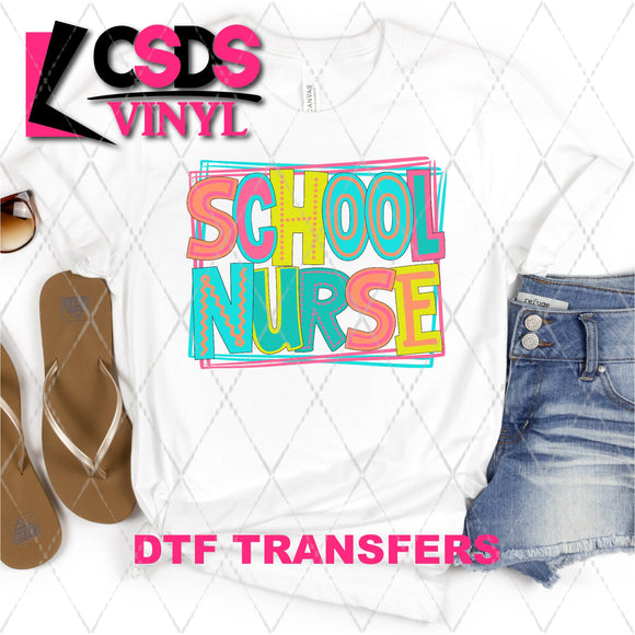 DTF Transfer - DTF002197 Moodle Word School Nurse