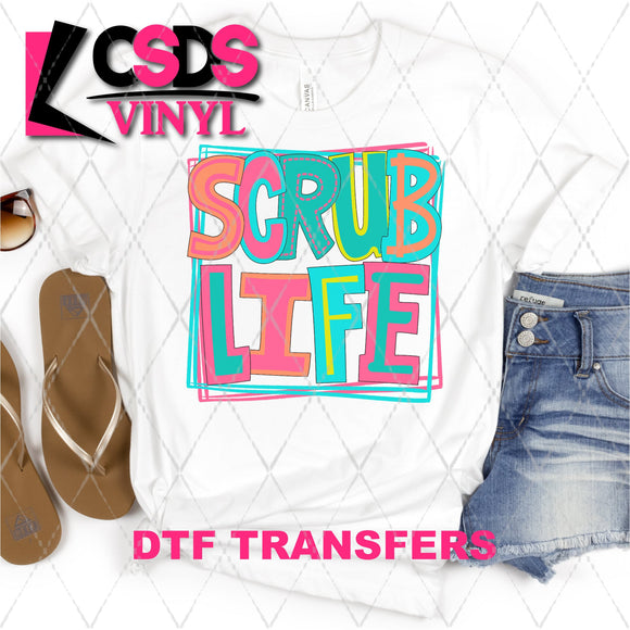 DTF Transfer - DTF002199 Moodle Word Scrub Life