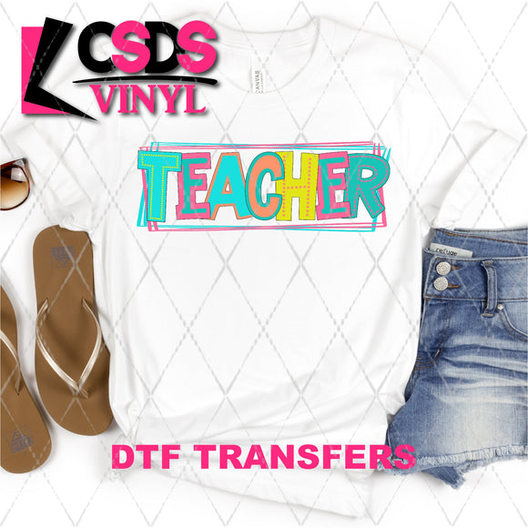 DTF Transfer - DTF002212 Moodle Word Teacher 2