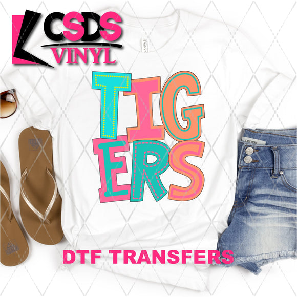 DTF Transfer - DTF002214 Moodle Word Tigers