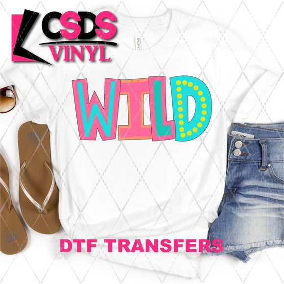 DTF Transfer - DTF002224 Moodle Word Wild