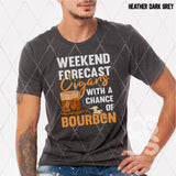 DTF Transfer - DTF002244 Weekend Forecast Cigars and Bourbon