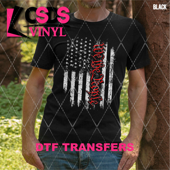 DTF Transfer - DTF002248 We the People Distressed American Flag