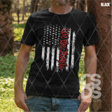 DTF Transfer - DTF002248 We the People Distressed American Flag