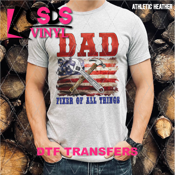 DTF Transfer - DTF002253 Dad Fixer of All Things