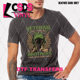 DTF Transfer - DTF002257 Veteran Don't Thank Me