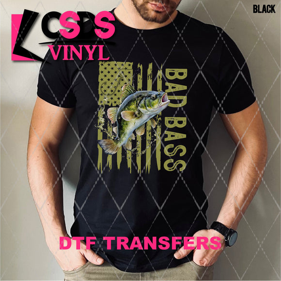 DTF Transfer - DTF002287 Bad Bass American Flag