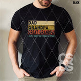 DTF Transfer - DTF002294 Dad Grandpa Great Grandpa