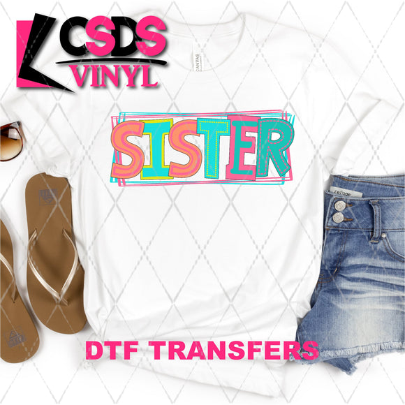 DTF Transfer - DTF002346 Moodle Word Sister