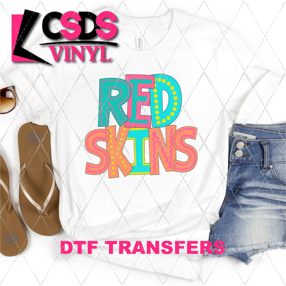DTF Transfer - DTF002349 Moodle Word Redskins