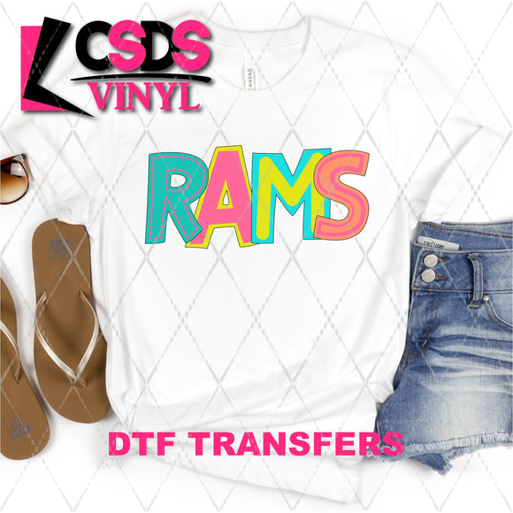 DTF Transfer - DTF002350 Moodle Word Rams