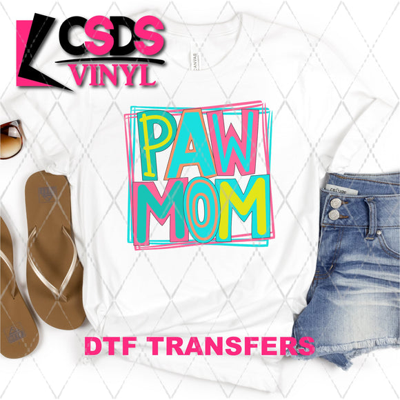DTF Transfer - DTF002353 Moodle Word Paw Mom