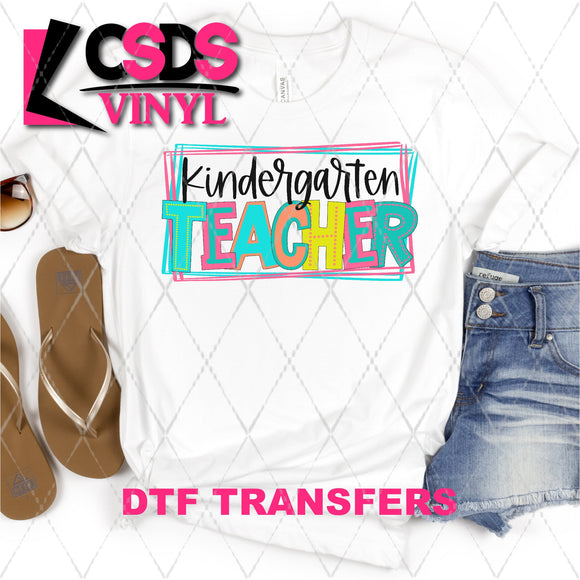 DTF Transfer - DTF002362 Moodle Word Kindergarten Teacher