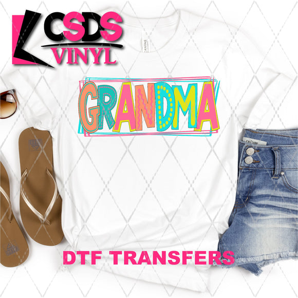 DTF Transfer - DTF002367 Moodle Word Grandma