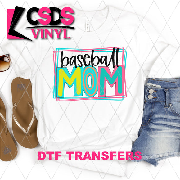 DTF Transfer - DTF002380 Moodle Word Baseball Mom