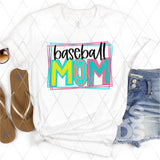 DTF Transfer - DTF002380 Moodle Word Baseball Mom