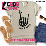 DTF Transfer - DTF002412 Wife Life Skeleton Hand