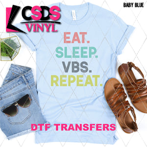 DTF Transfer - DTF002432 Eat Sleep VBS Repeat