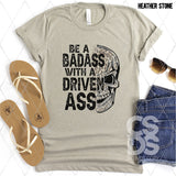 DTF Transfer - DTF002459 Be a Badass with a Driven Ass Leopard Skull