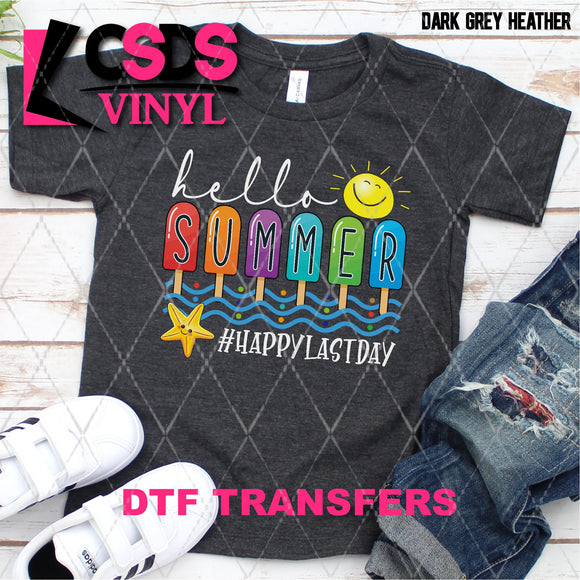 DTF Transfer - DTF002470 Goodbye Summer Popsicles